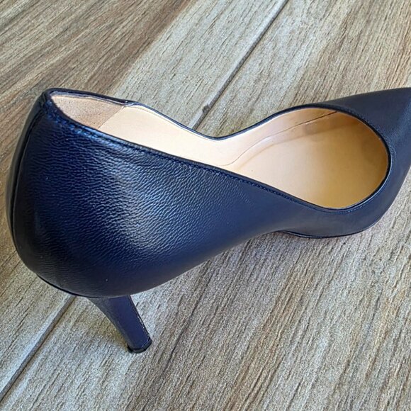 Christian Louboutin Pigalle Navy Blue Leather 100mm Pump Shoes Eur. 35.5 - Picture 8 of 14
